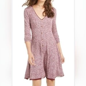NWT American Rag Jr's Ribbed knit, long sleeve, Knee length dress Sz XL $49